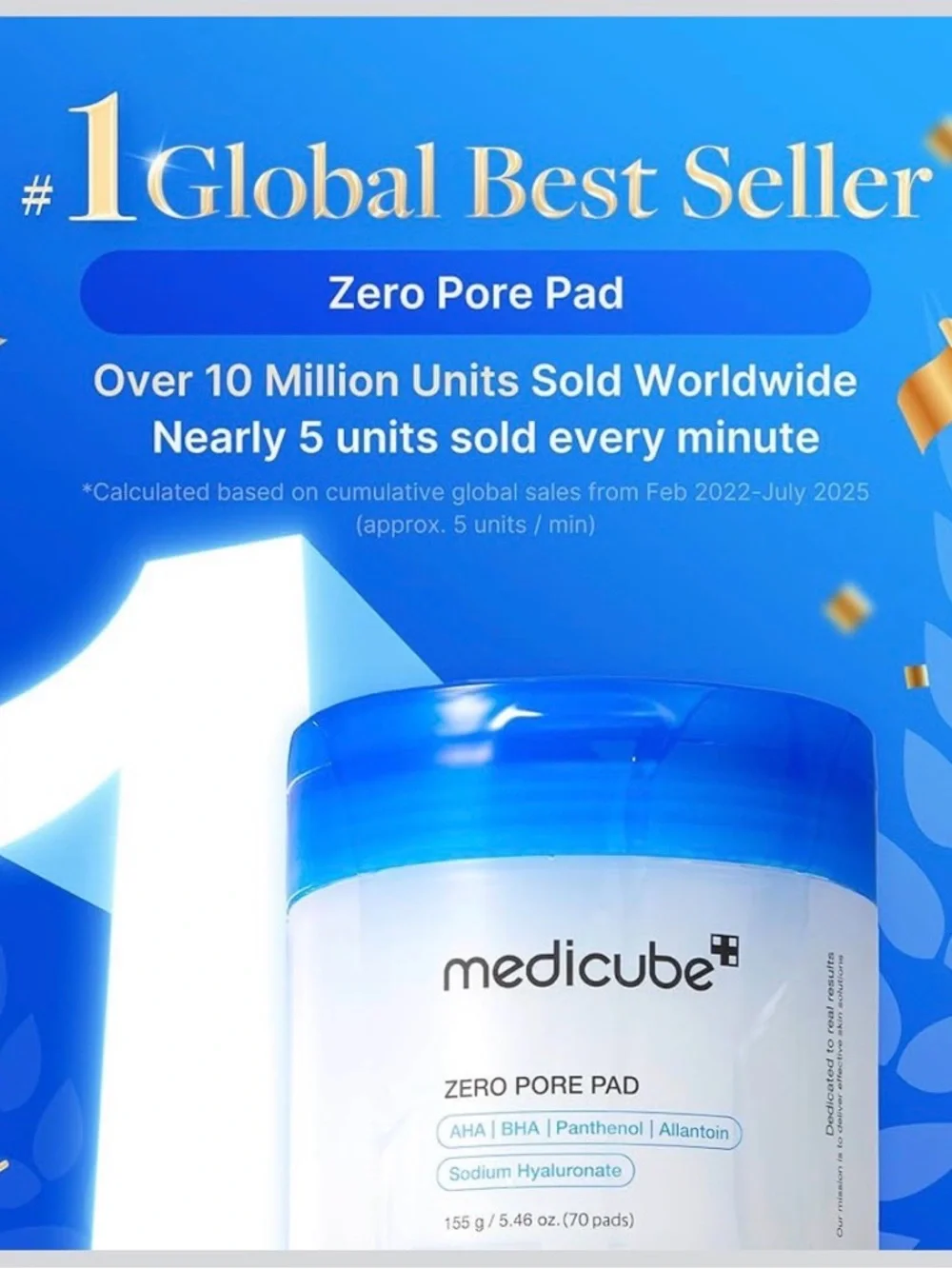 NEW Medicube Zero Pore Pad - White Jar with Blue Lid